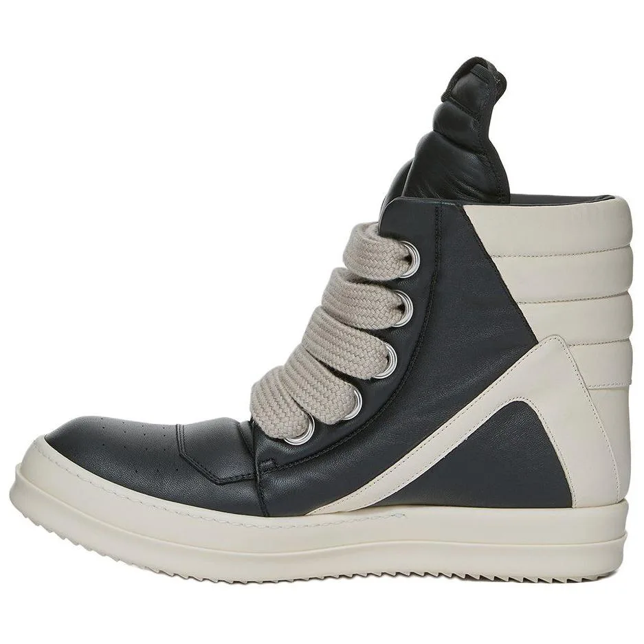 RICK OWENS Кроссовки для скейтбординга RO Jumbo Geobasket High Top мужские черно-белые