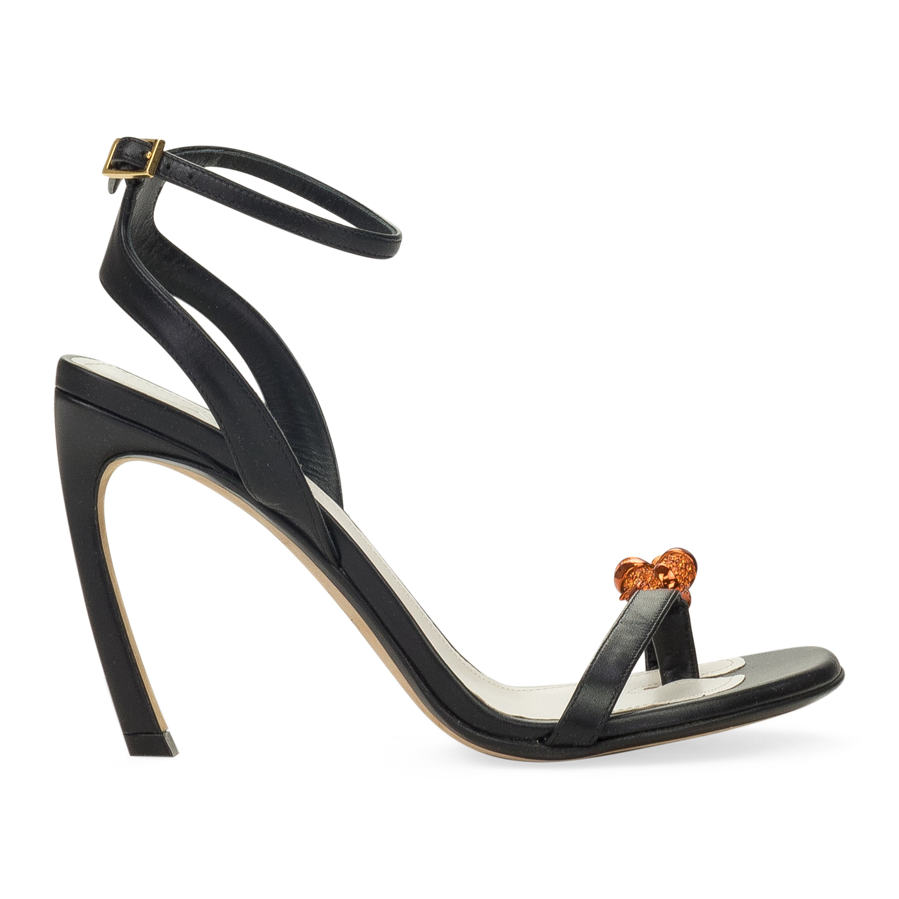 Черные мюли на каблуке 95 мм Melodie Jewels Lanvin