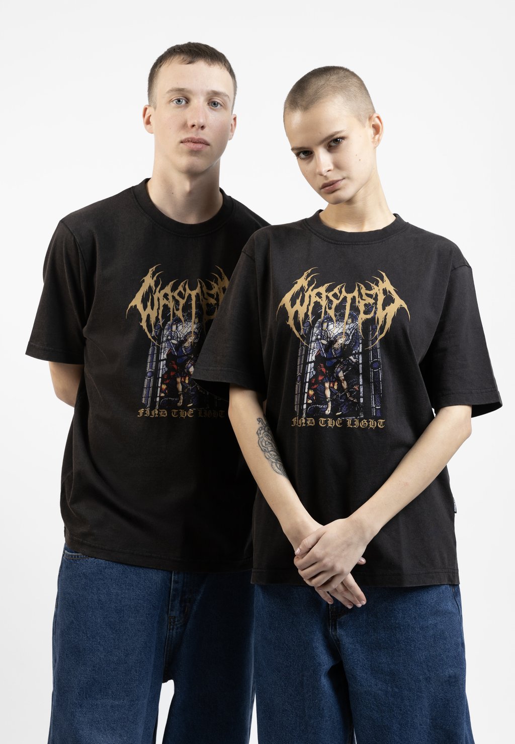 

Футболка с принтом LIGHT UNISEX Wasted Paris, черный