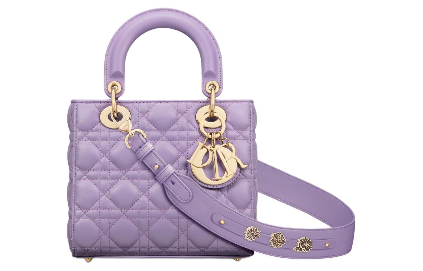 

DIOR Женская сумка через плечо кроссбоди клатч светло-фиолетовый