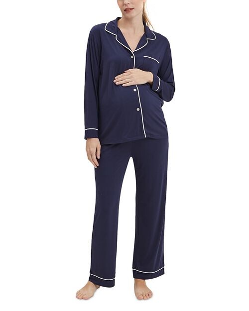 

Пижамный комплект «Сердце на моем рукаве» Nom Maternity, цвет Blue