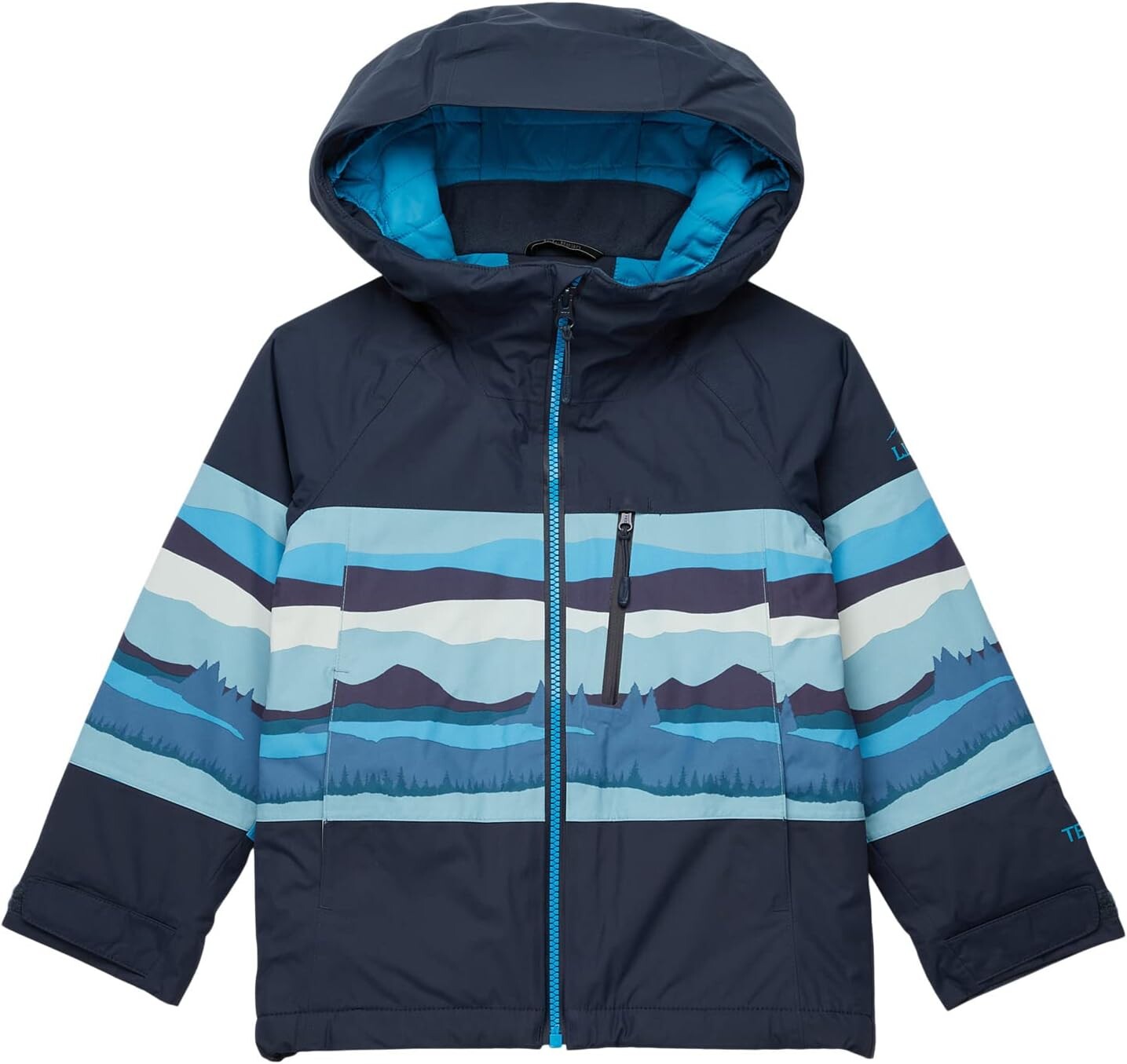 

Куртка L.L.Bean Wildcat Water Resistant Ski Jacket, цвет Carbon Navy/Iron Blue Mountain Print