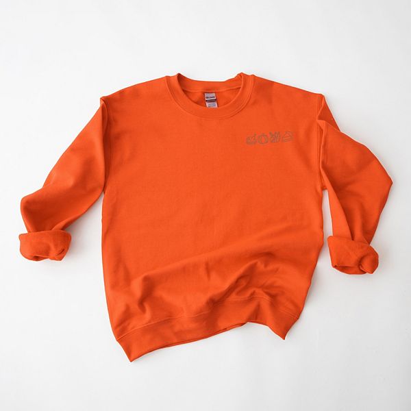 

Женский свитшот с вышивкой в виде символов Дня благодарения Simply Sage Market, Orange