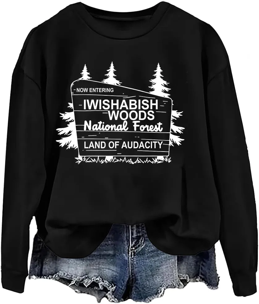 

Толстовка с капюшоном Now Entering IWishABish Woods National Forest Unisex NACJOM