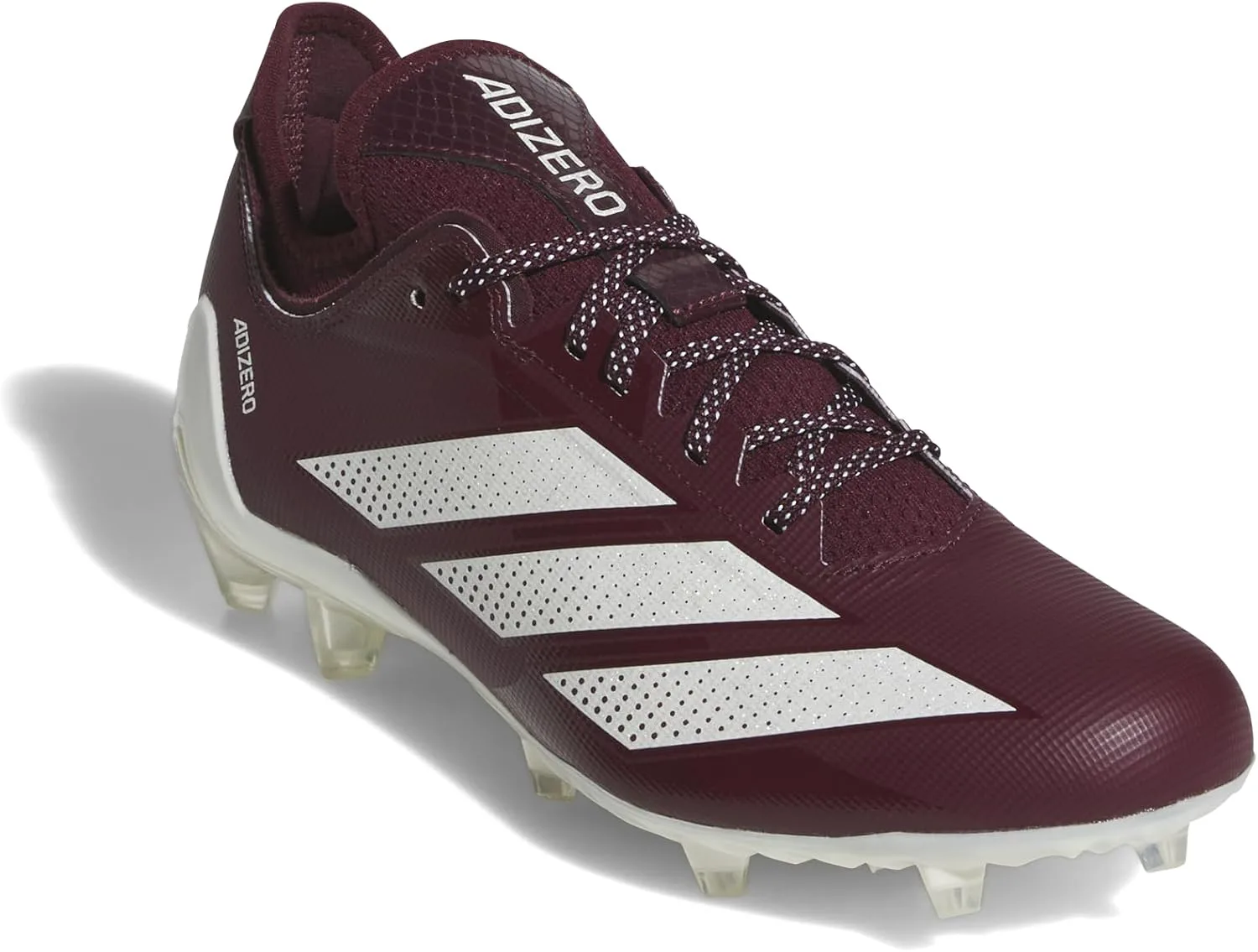 Мужские кроссовки Adidas Adizero Electric.1 для американского футбола, бордовый/белый — фото 3
