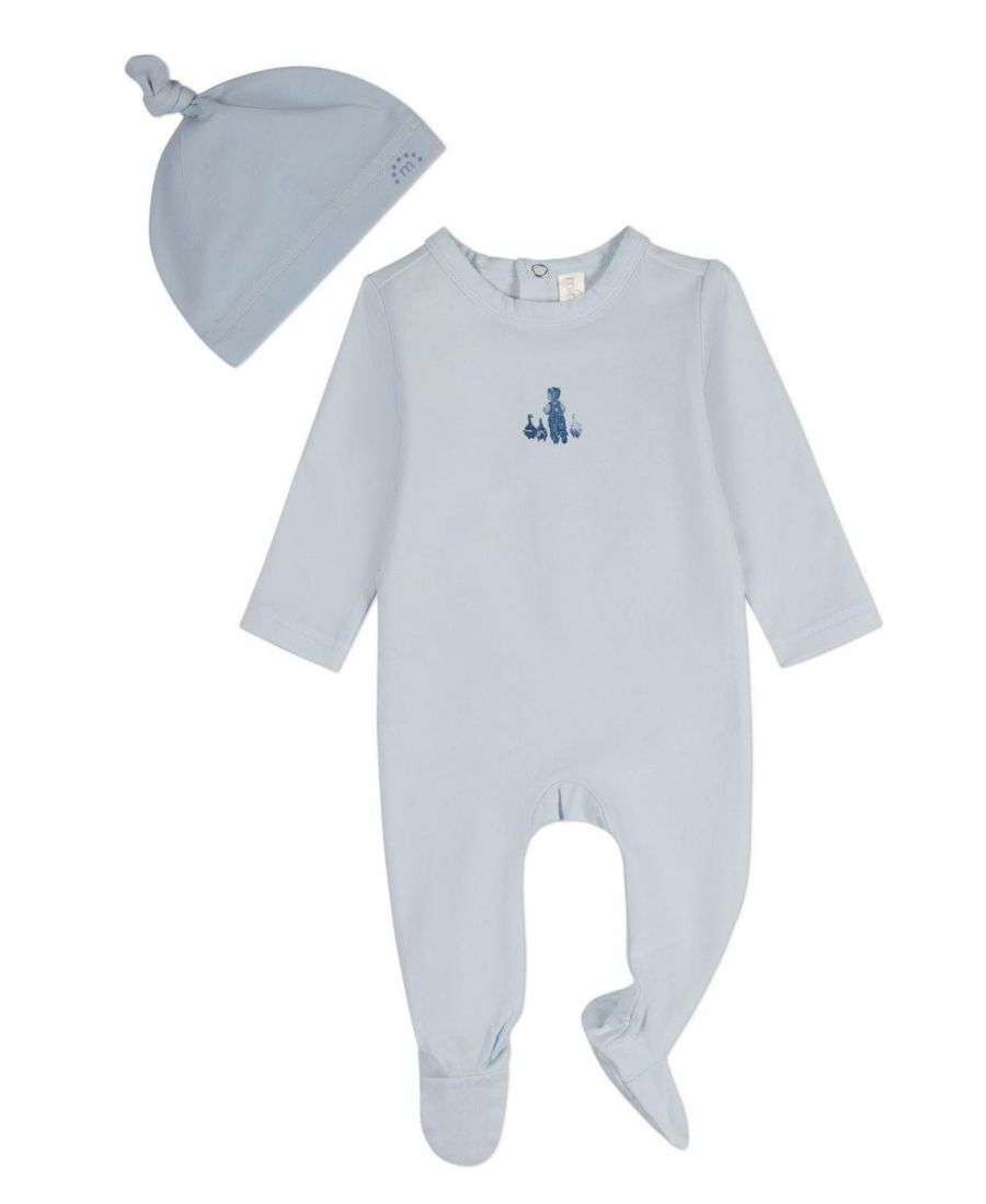 

Детский комбинезон для мальчиков из двух частей "Мальчик и его ковыляющие утки" от Rich MeMoi, Pearl blue