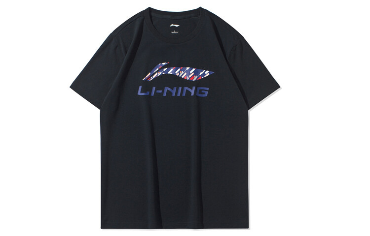 

Спортивная модная коллекция футболок для мужчин, черная Lining, черный