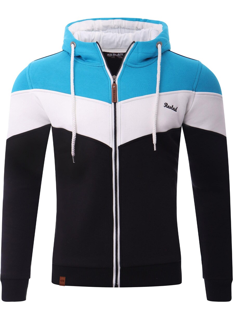 

Толстовка с капюшоном на молнии Reslad RS1007, бирюзовый