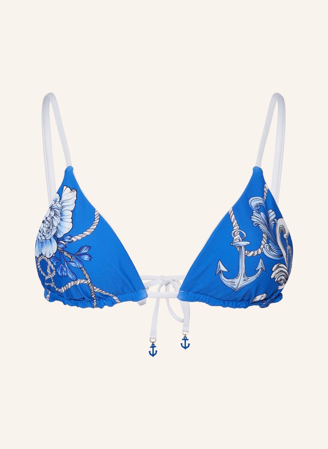 

Двусторонний лиф бикини ahoy с треугольными чашечками SEAFOLLY, синий/белый