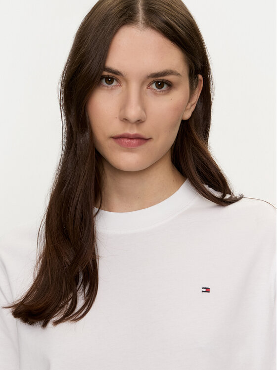 Футболка relaxed fit Modern Flag WW0WW43597 Tommy Hilfiger, белый — фото 4
