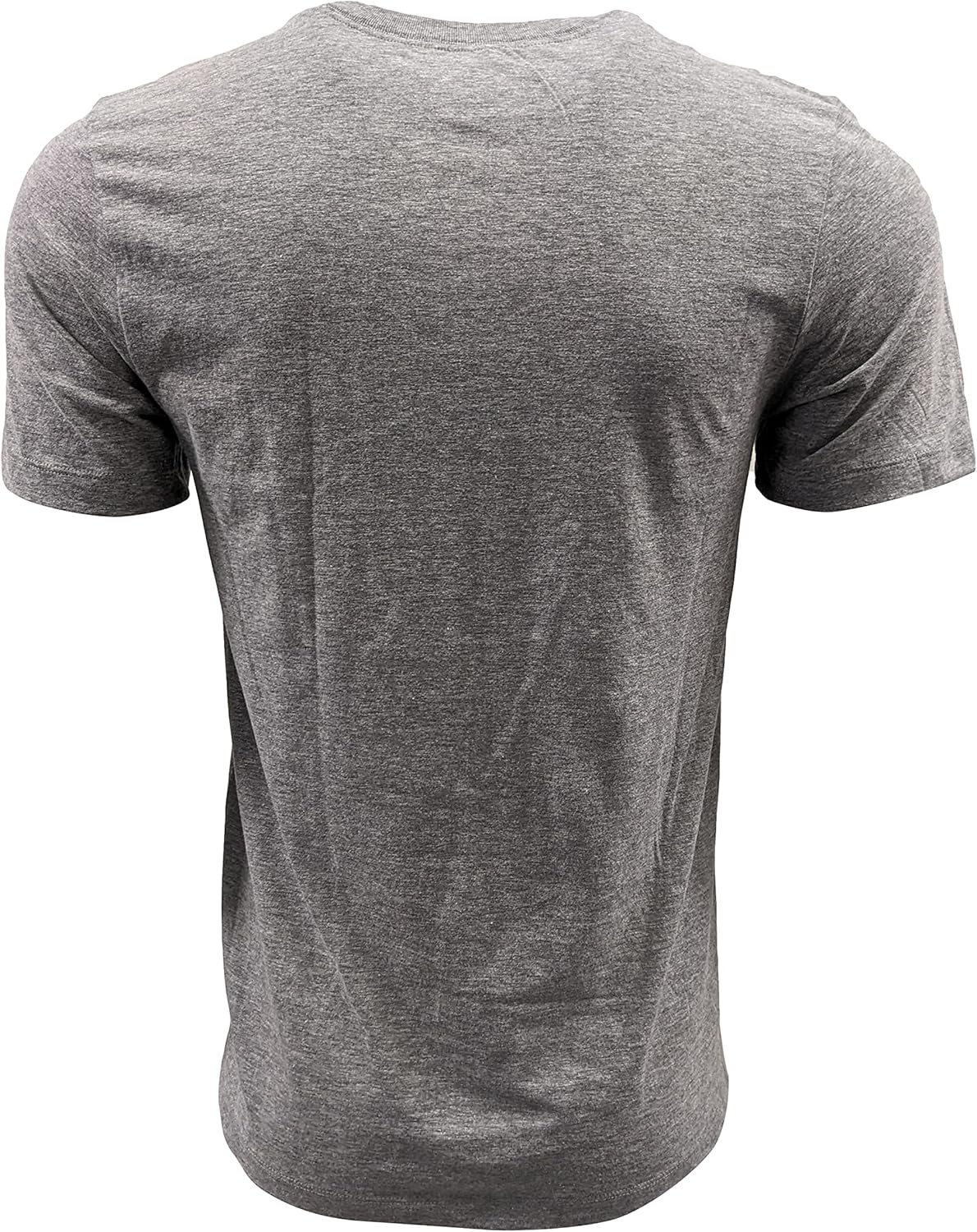 Мужская спортивная футболка с графическим логотипом Nike, Grey/Black Text/White Swoosh — фото 2