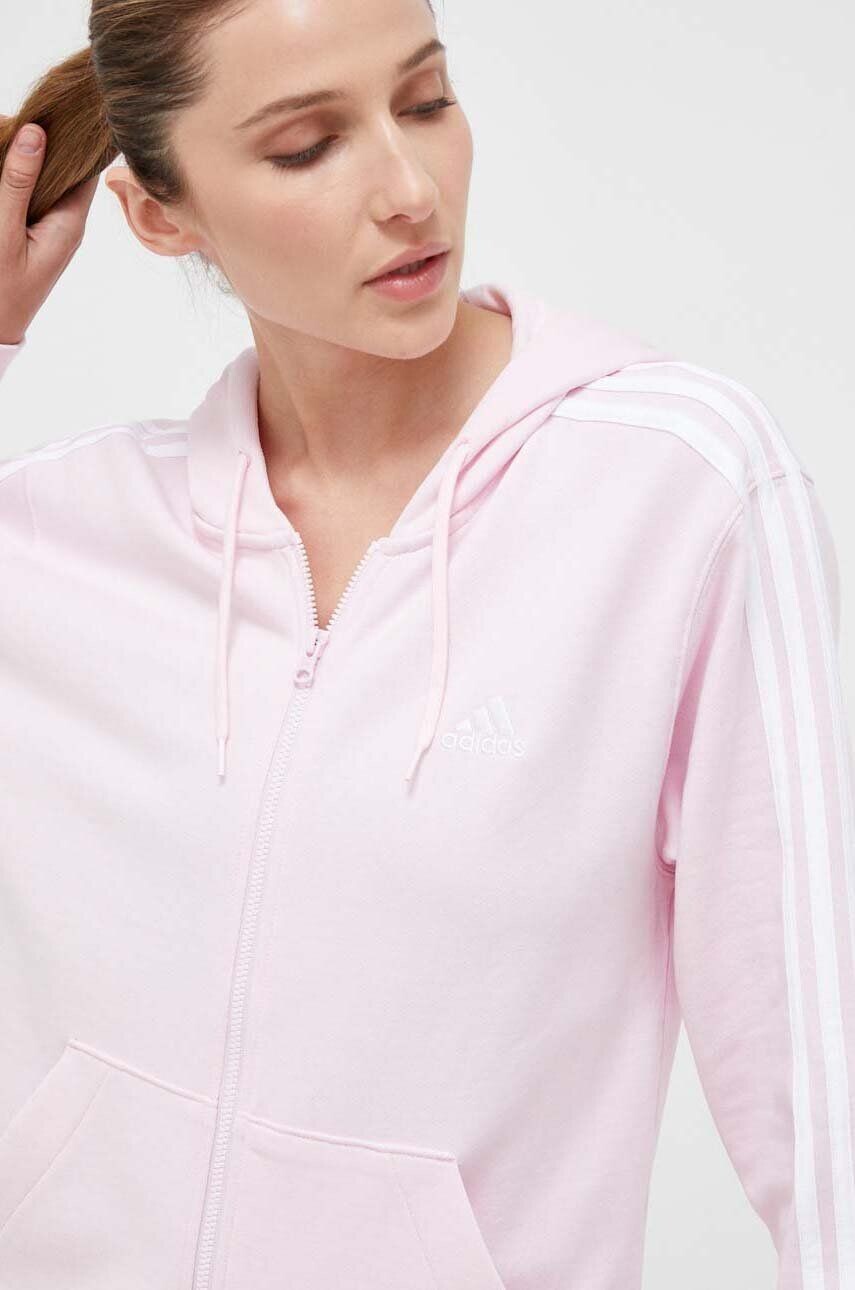 

Толстовка Adidas из хлопка, розовый