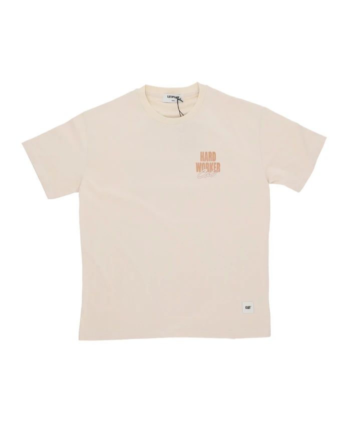 

Рабочие печенья, футболка с коротким рукавом Cat, бежевый