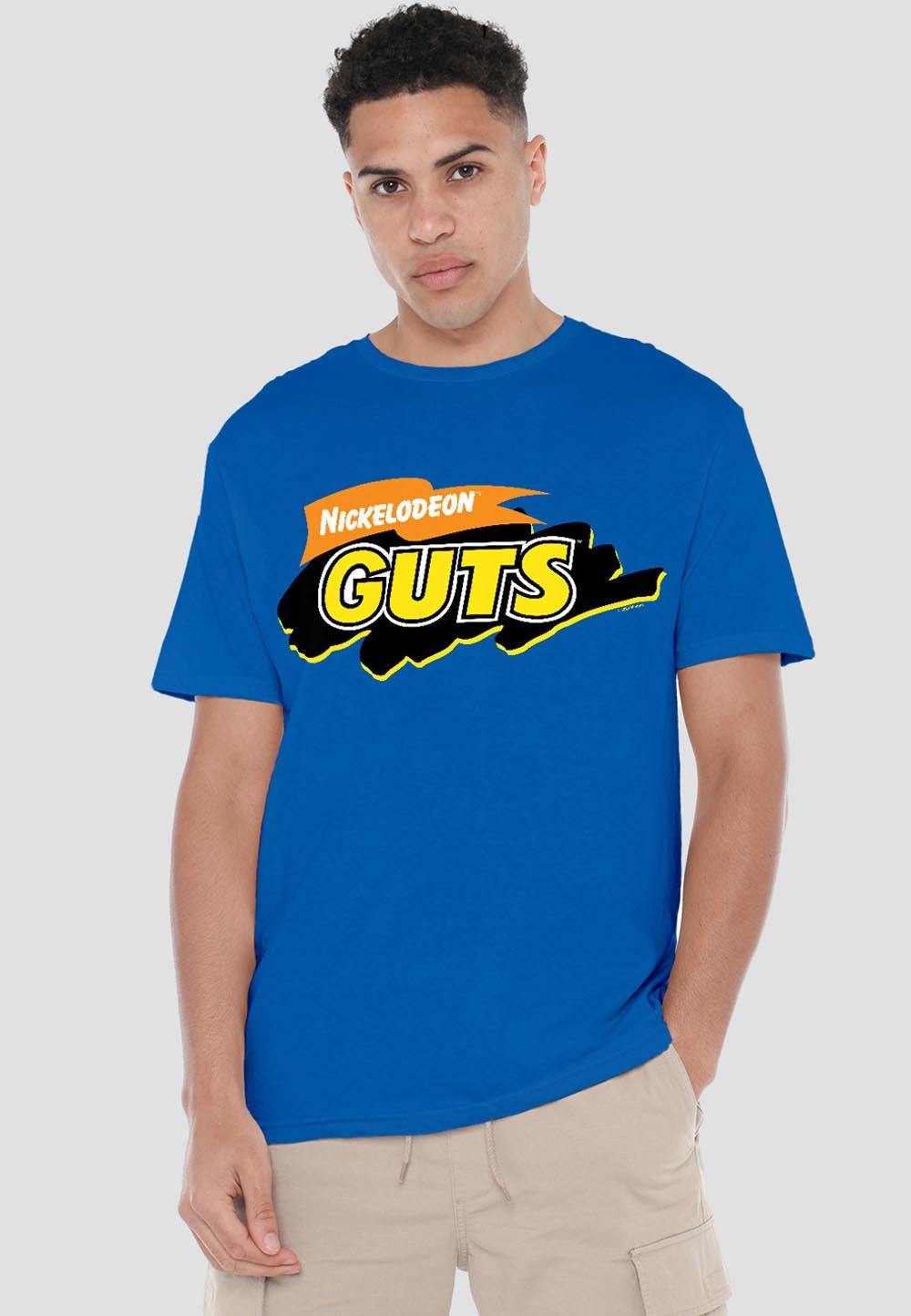 

Футболка с принтом NICKELODEON GUTS LOGO Cotton Soul, синий