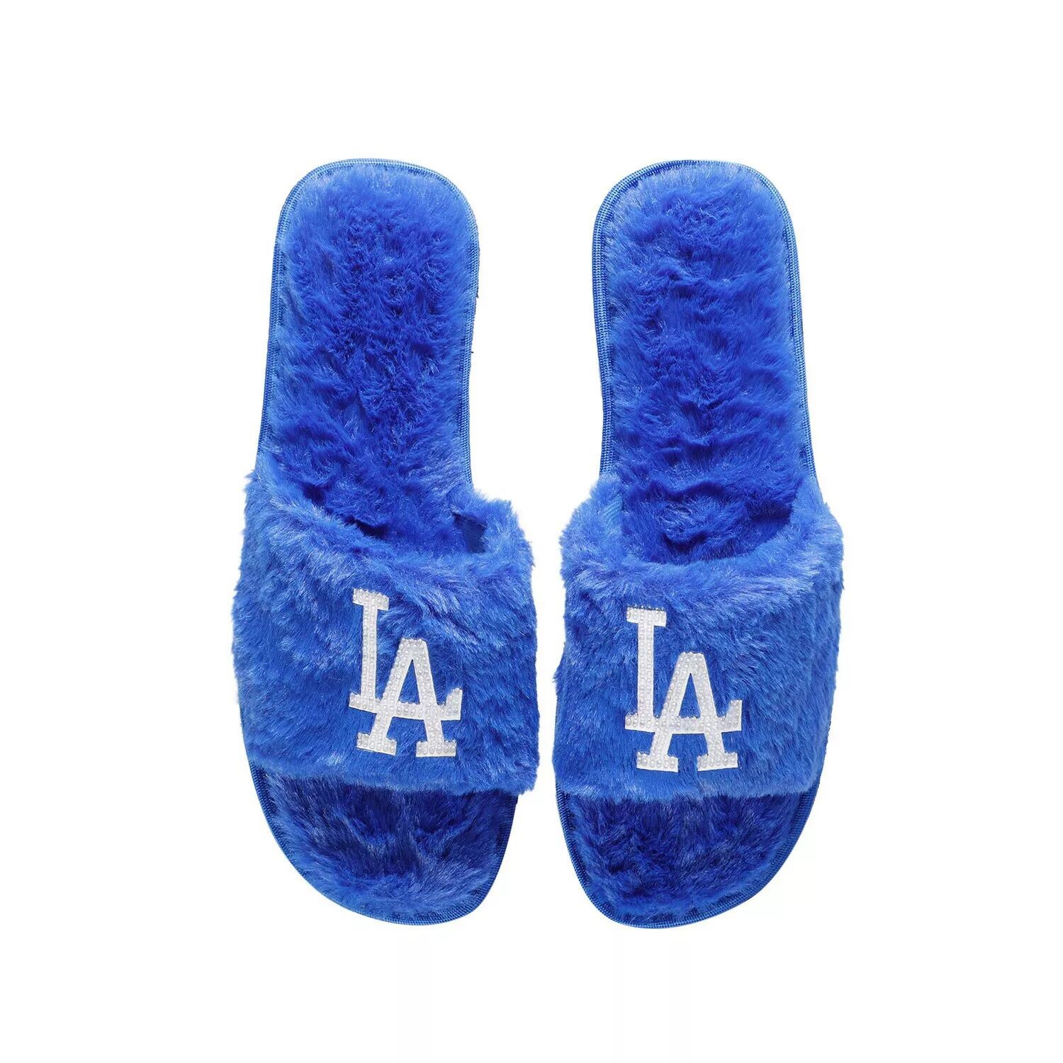 

Женские тапочки FOCO Royal Los Angeles Dodgers со стразами