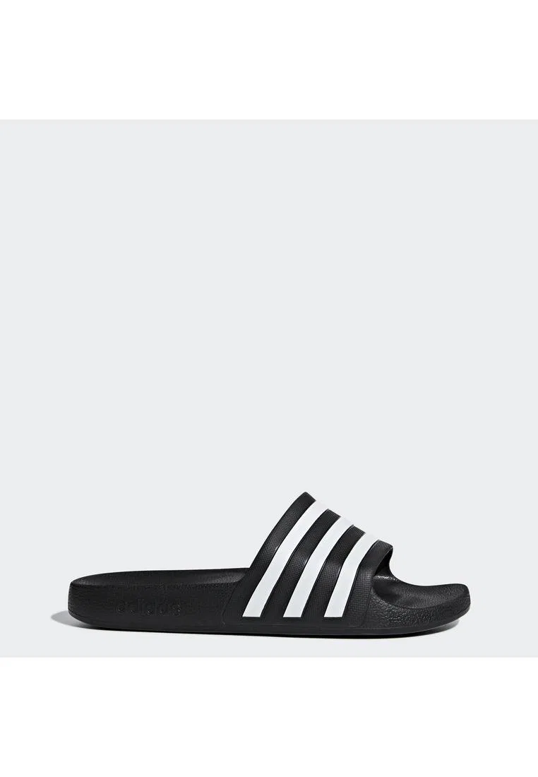 Шлепанцы, водоотталкивающие, Adilette Aqua, Adidas, белый/черный