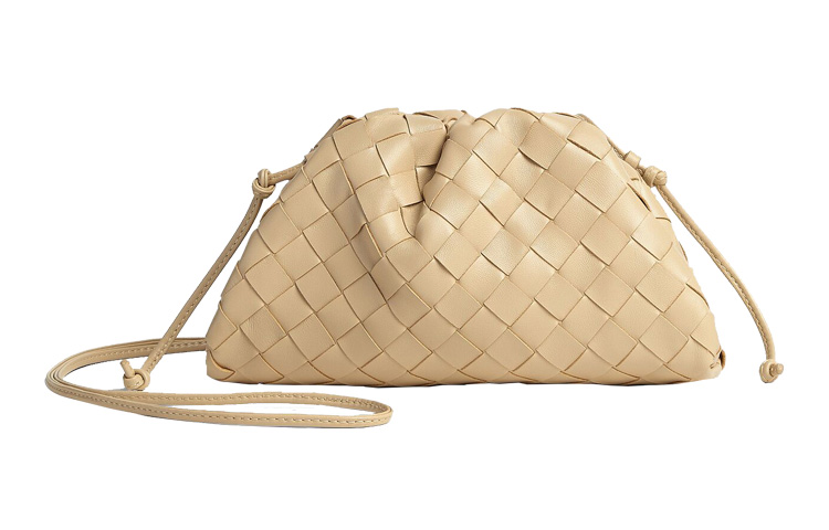 

Сумка через плечо из овчины светло-умбра Bottega Veneta