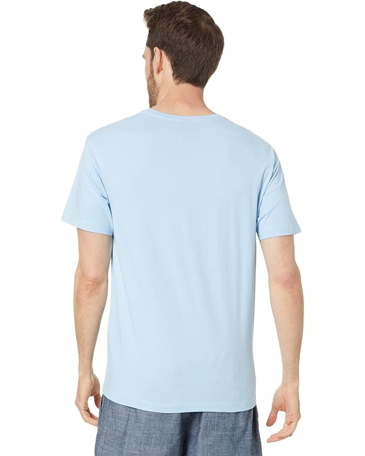 

Футболка U.S. POLO ASSN. Short Sleeve Chest Stripe Print Tee, цвет Windsurfer Blue
