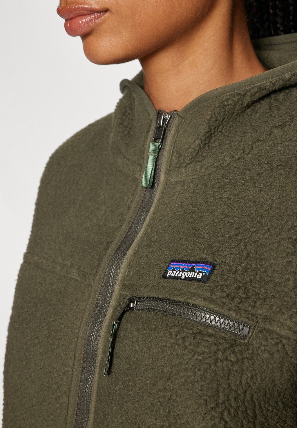 

Куртка RETRO PILE HOODY Patagonia, зеленый