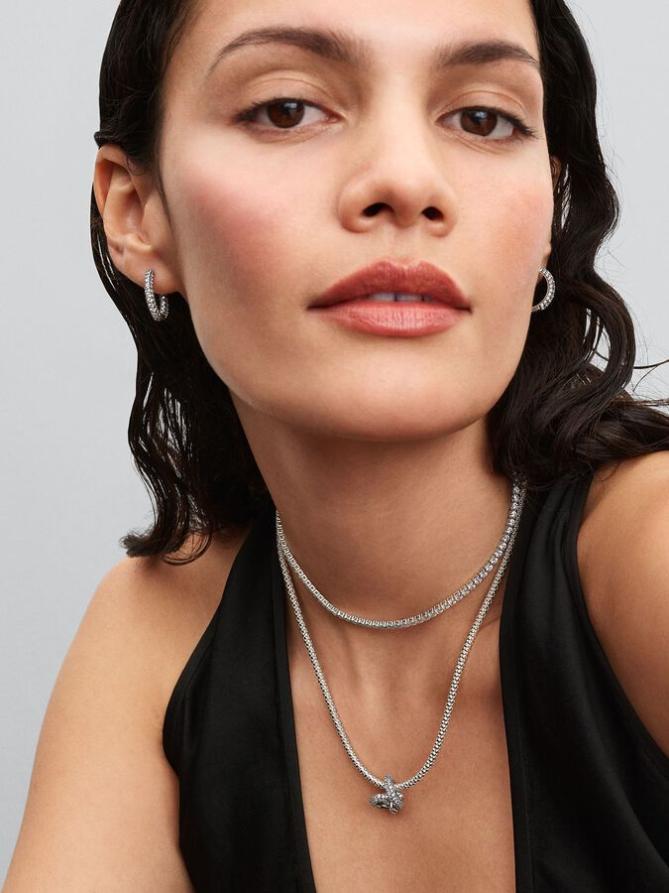 

Набор Pandora Infinity Heart Necklace Set, стерлинговое серебро