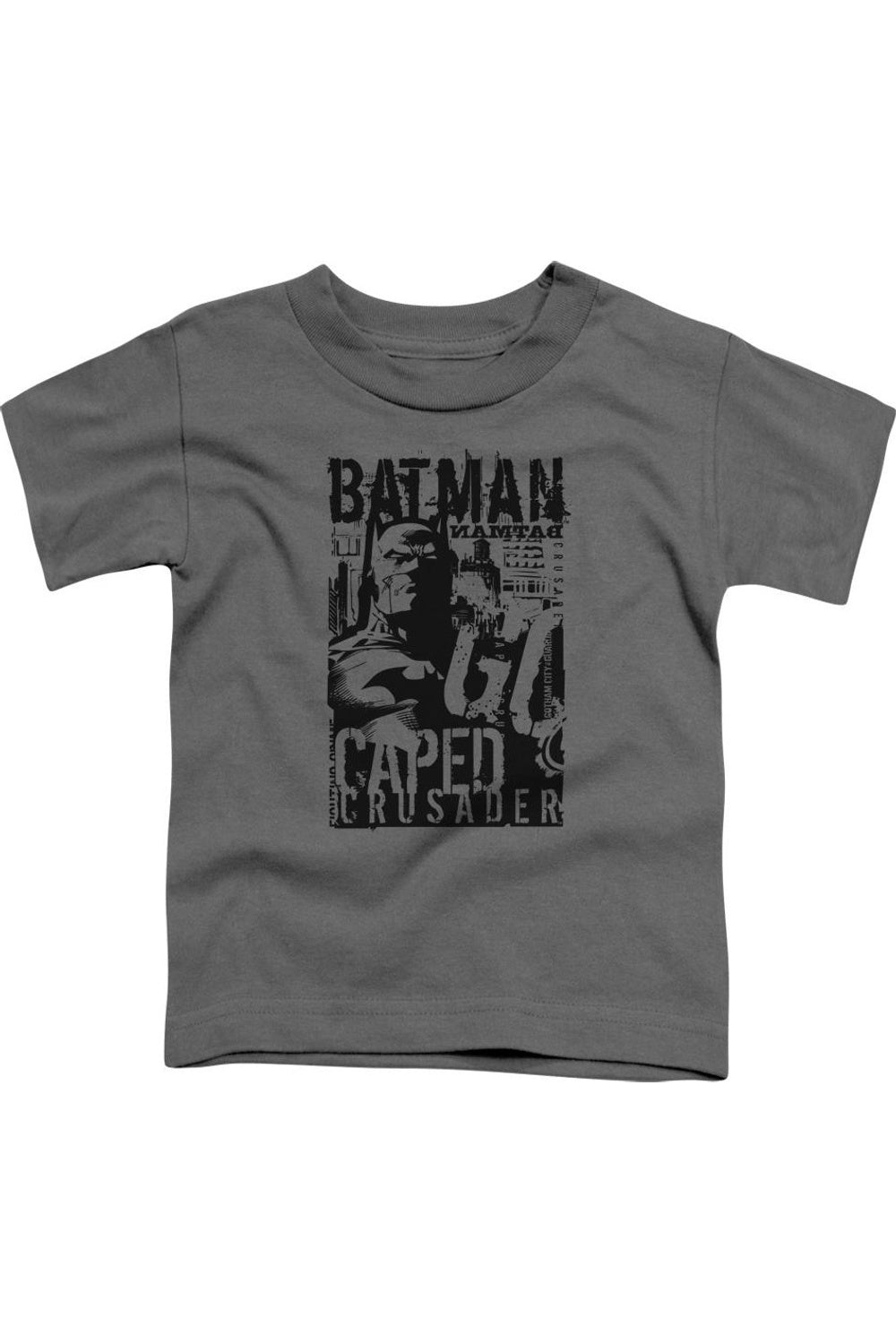 

Футболка с коротким рукавом для детей "Batman: Капюшонный крестоносец" Gildan, Charcoal