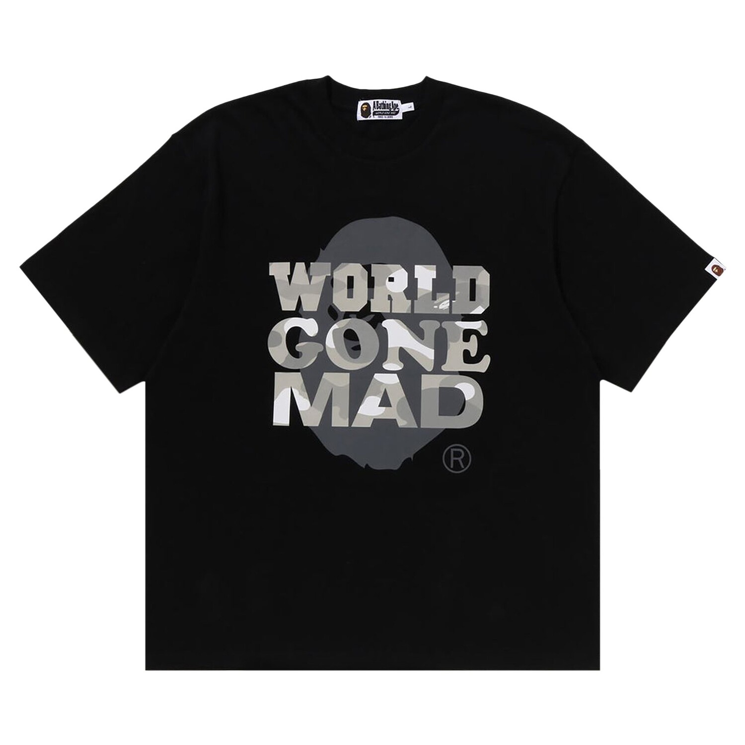 

Футболка BAPE WGM, черная, Черный, Футболка BAPE WGM, черная