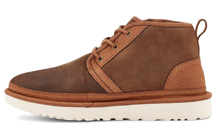 Мужские зимние ботинки UGG Neumel замшевые комбинированные, коричневый — фото 2