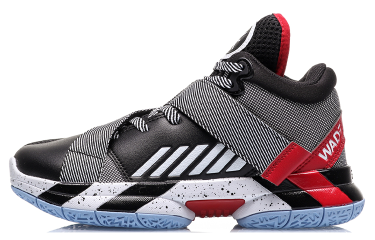 

LINING YOUNG Баскетбольные кроссовки LiNing All City Premium Wade Collection средней высоты, черные, белые, красные, для подростков