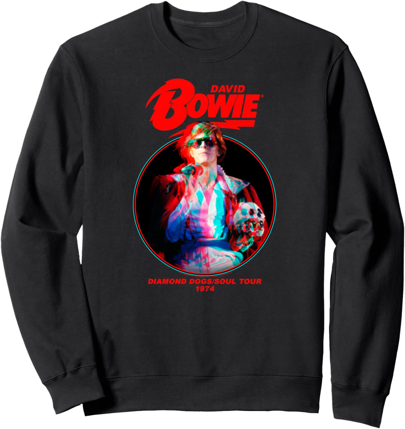 

Толстовка с фотографией Дэвида Боуи и его альбома Diamond Dogs 1974 года, автор Терри О'Нил, черная David Bowie