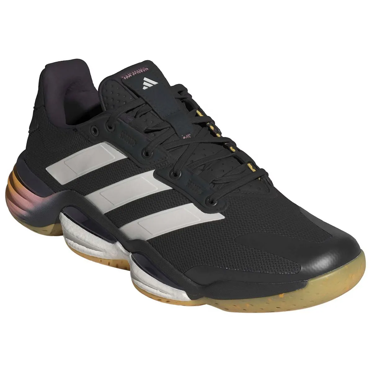 Adidas STABIL 16 мужская домашняя обувь, черный/желтый — фото 4