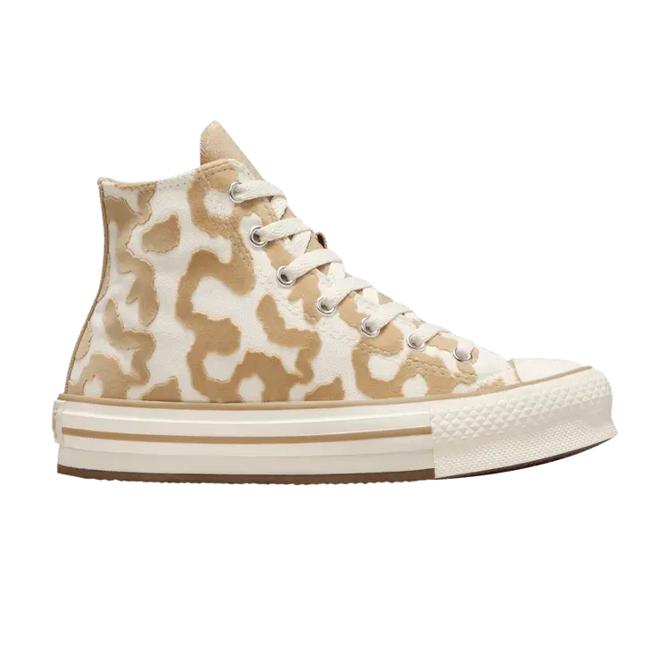 

Кроссовки Converse Chuck Taylor All Star EVA Lift High GS Leopard, кремовый