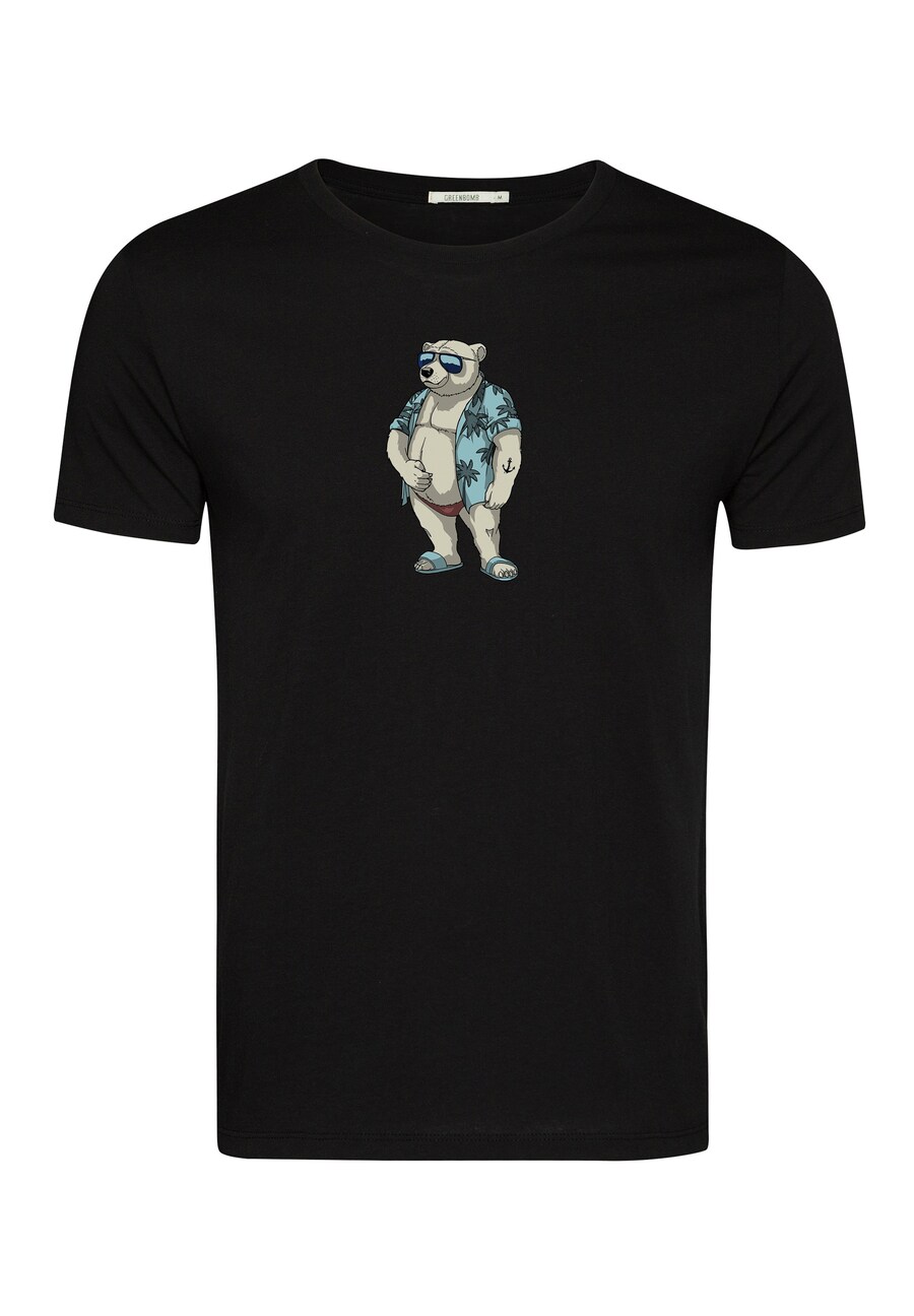 

Рубашка GREENBOMB Animal Beach Bear, черный