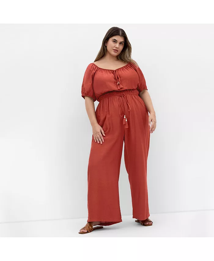 

Комбинезон Erica Plus Size CITY CHIC, красный