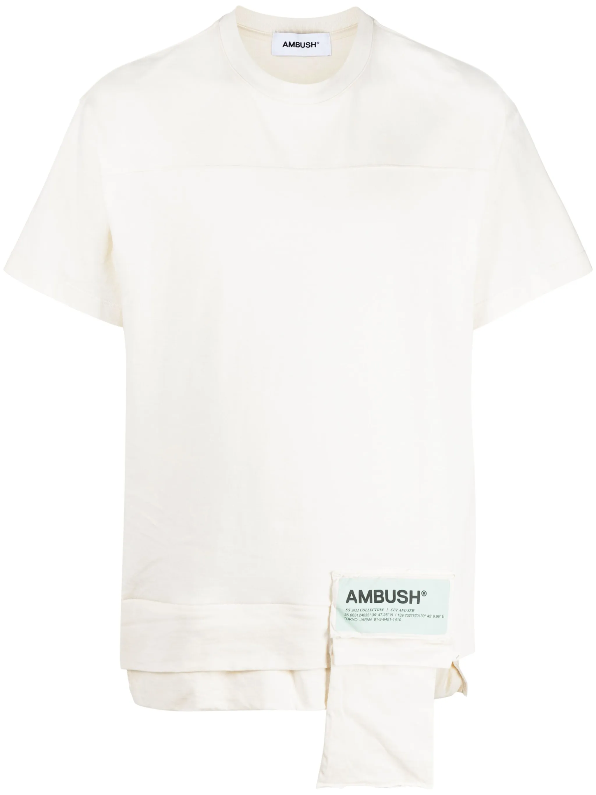 

Футболка с накладным карманом Ambush, белый