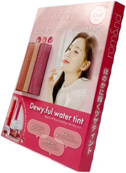 Набор тинтов для губ Rom&nd Water Tint, 3 цвета, красный