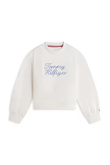 Блуза детская с капюшоном Tommy Hilfiger, белый — фото 2