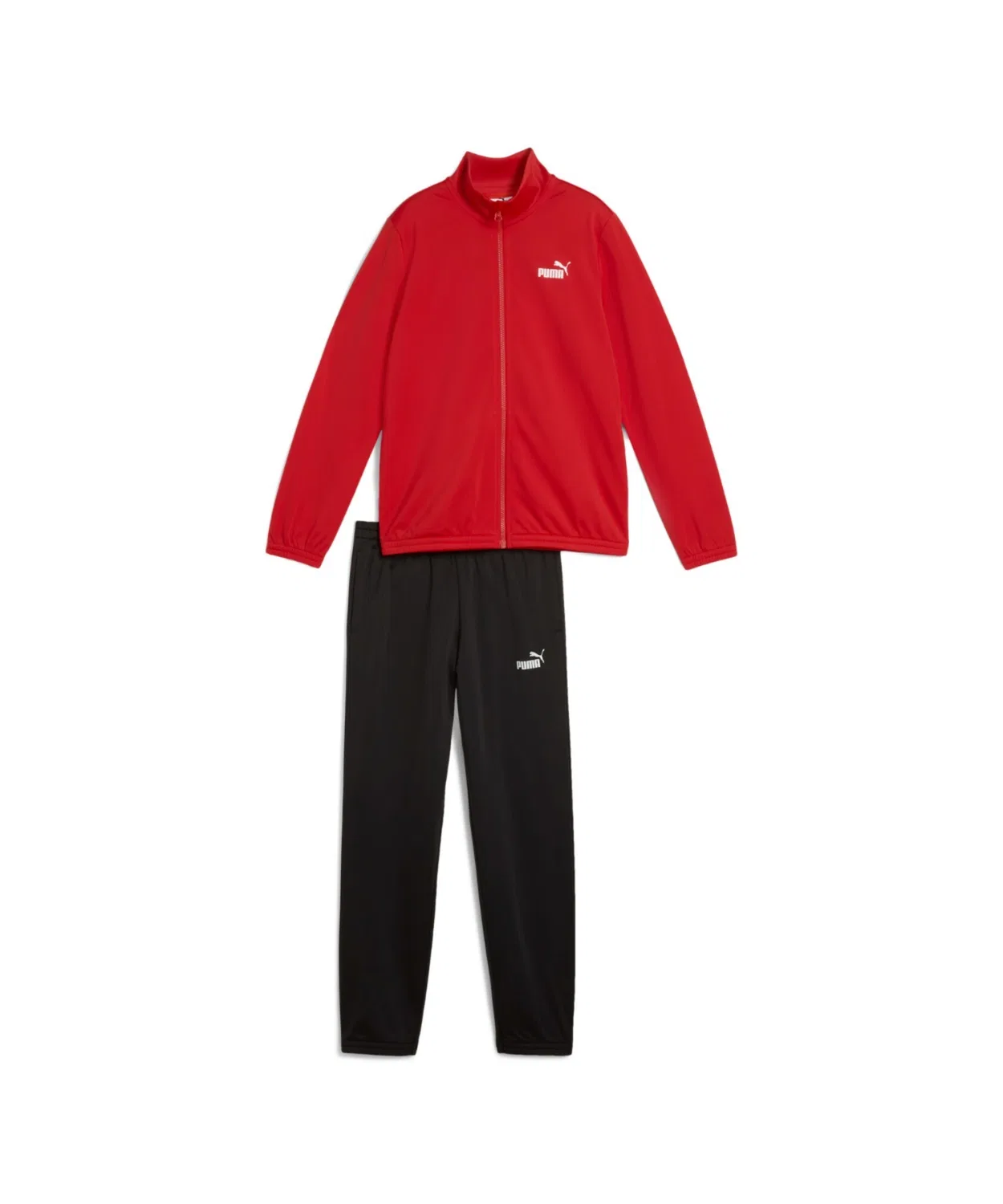 Костюм спортивный PUMA Poly Suit для мальчиков, комплект из куртки и брюк, 120-160 см, красный