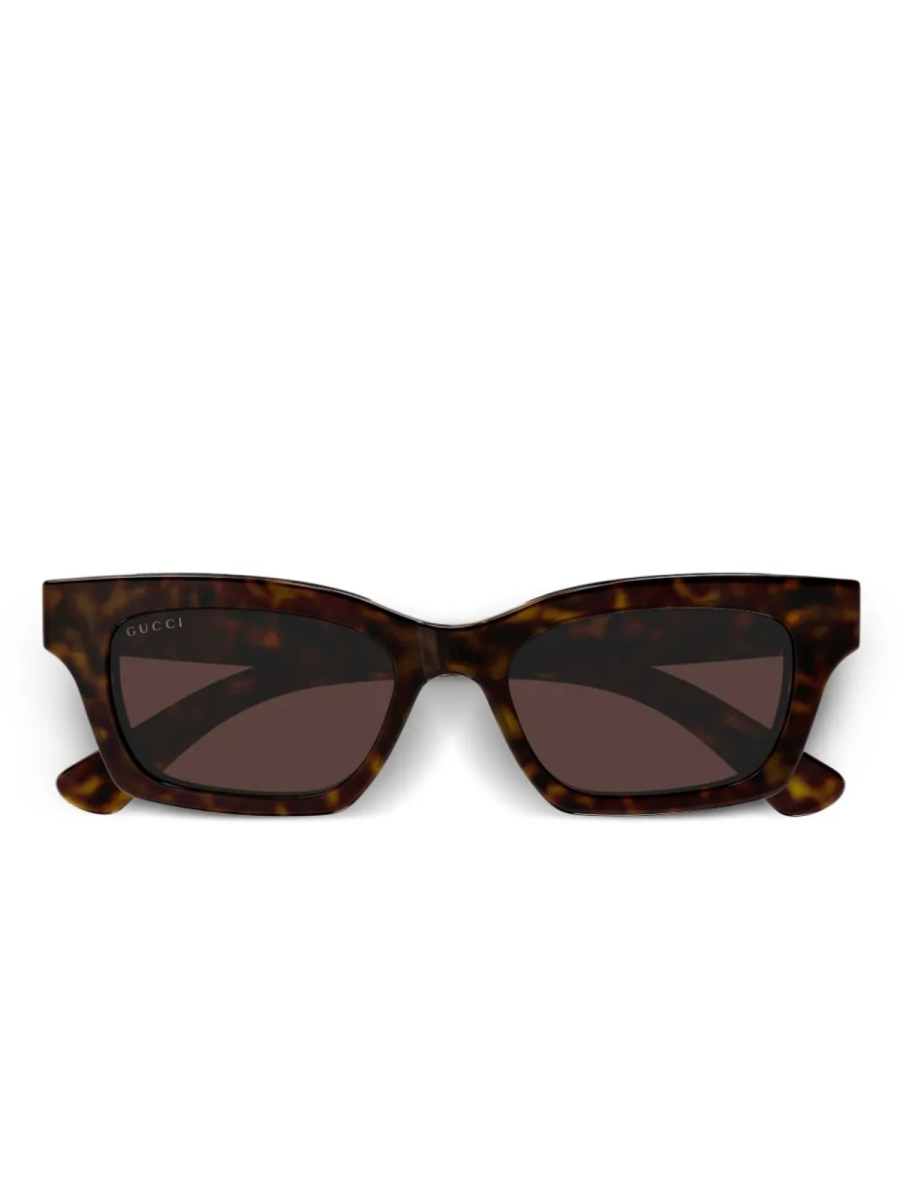 

Gucci Eyewear солнцезащитные очки в прямоугольной оправе, коричневый