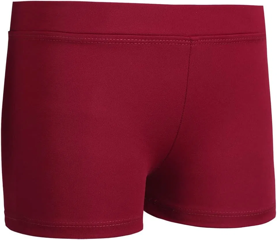 Детские шорты активные с камуфляжным принтом easyforever, Burgundy Solid — фото 2