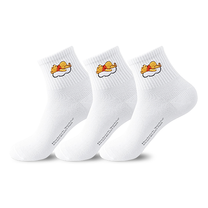 

Набор из 3 пар носков Winnie The Pooh Series Mid Calf Disney, белый