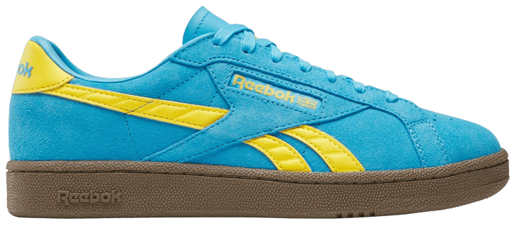 

Кроссовки Reebok Club C Grounds UK 'Future Cyan Golden Haze Gum', синий