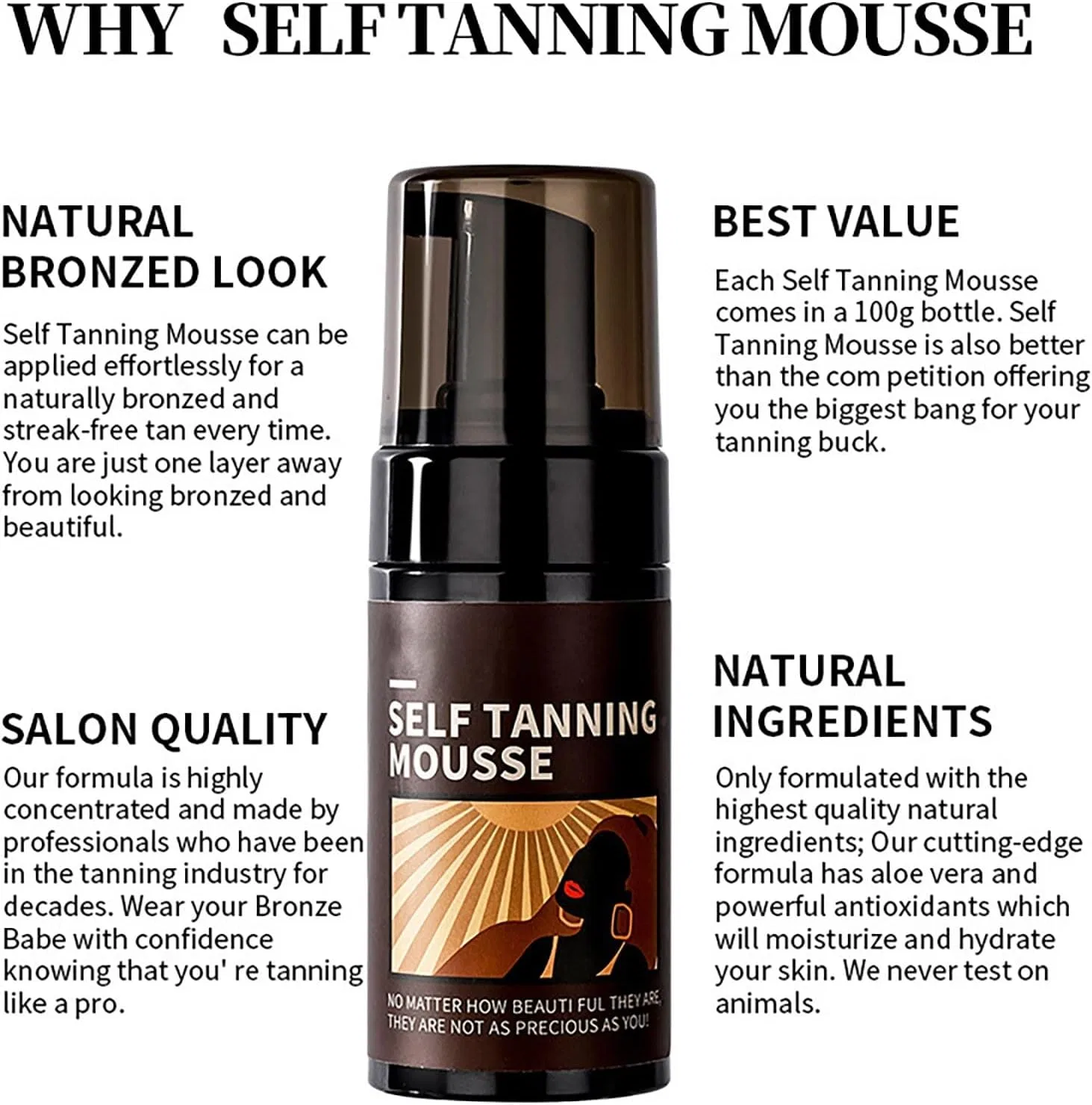 Спрей-масло для загара Tanning Bronzing Deep Dry Spray Oil, 100 мл Generic — фото 4