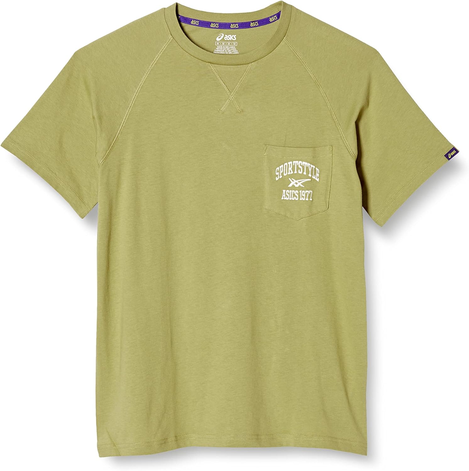 

Футболка Asics 2201A064 для мужчин, модель AS GRAPHIC POCKET SS TEE, оливковый