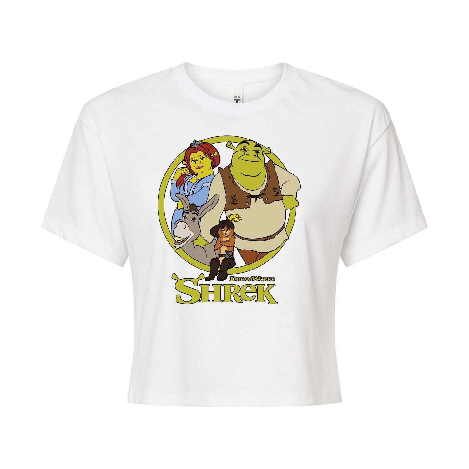 

Укороченная футболка для юниоров Shrek Group Licensed Character, белый