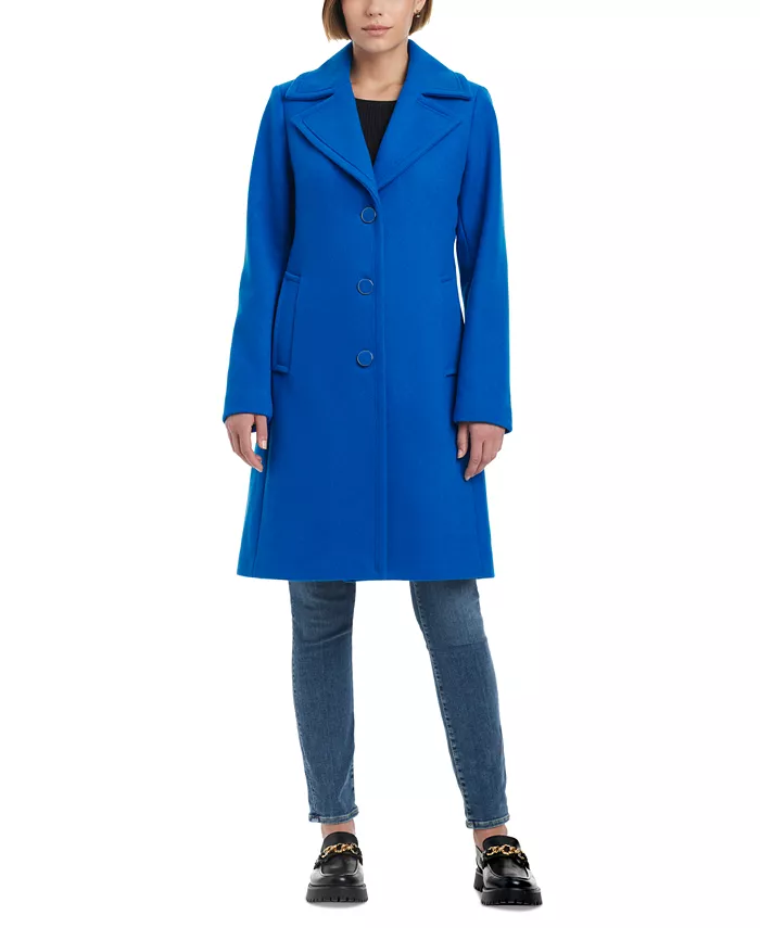 

Женское однобортное пальто kate spade new york, синий