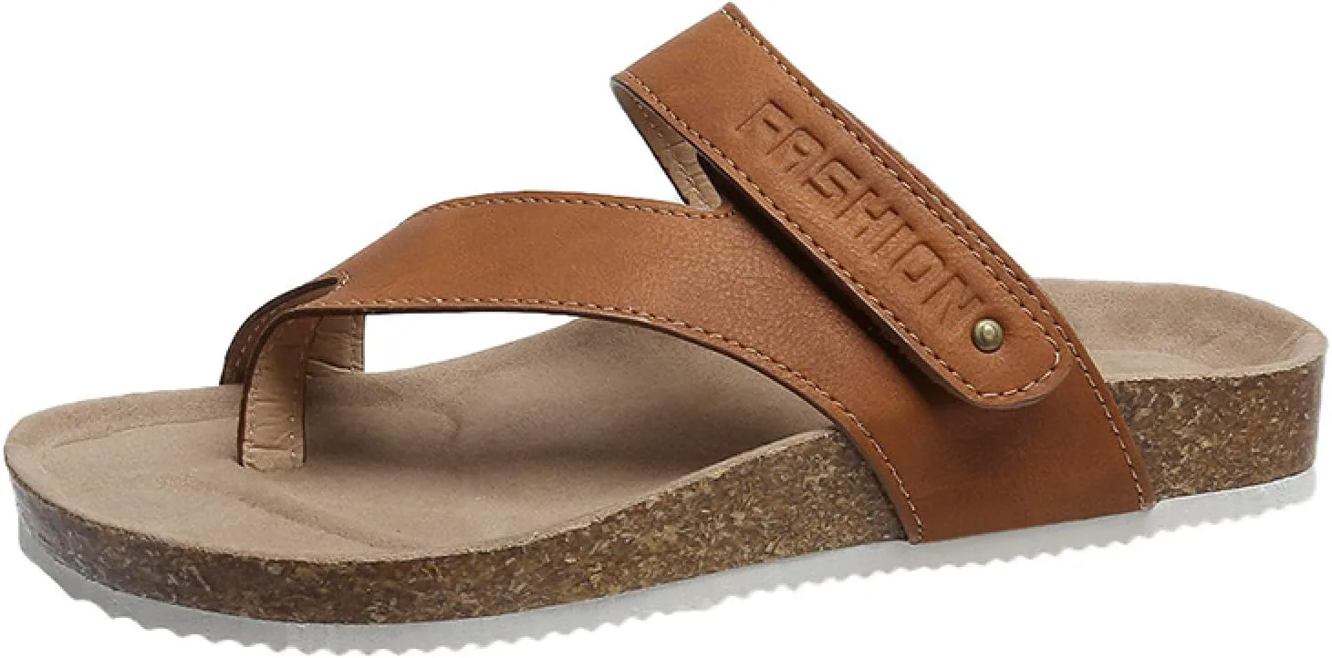 

Сандалии для рефлексологии WALDOR для мужчин и женщин, массажные тапочки для ног для мужчин и женщин, сандалии больших размеров на плоской подошве, повседневная пляжная обувь, светло-коричневые, 41 WALLDOR, светло-коричневый