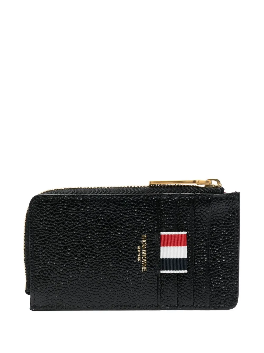

Кошелек из зернистой кожи THOM BROWNE, черный