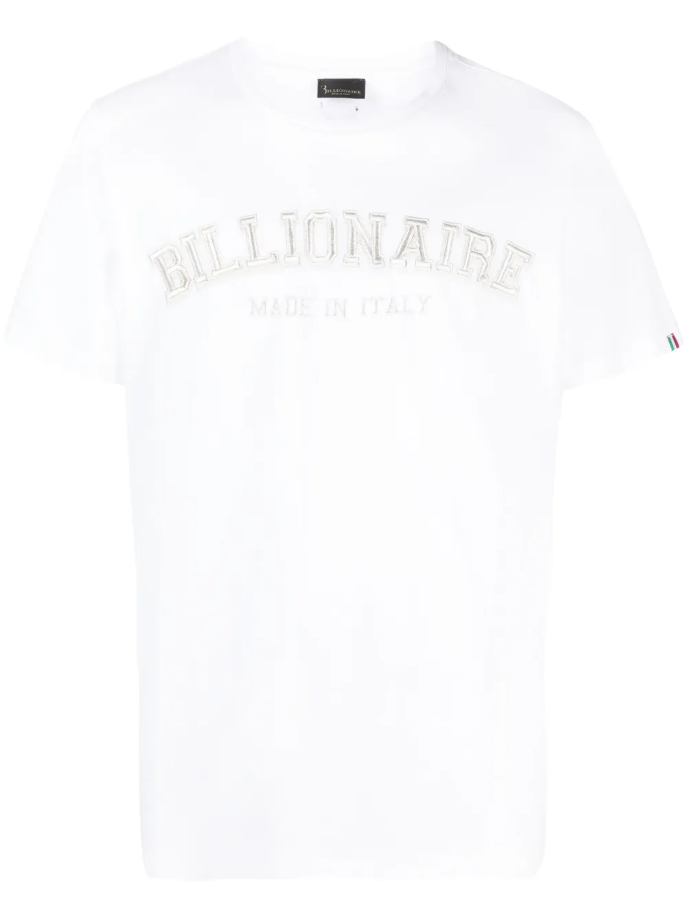 

Футболка с вышитым логотипом Billionaire, белый
