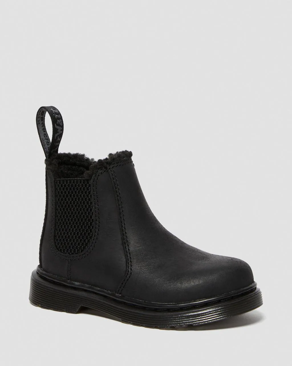 

Dr. Martens Toddler 2976 Ботинки челси на подкладке из искусственного меха, цвет Black — Republic Waterproof