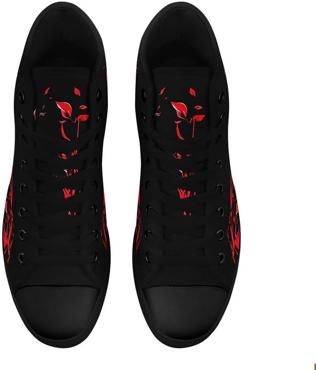Высокие кеды AWSOLE Skull для мужчин и женщин, модные розовые готические черные текстильные туфли, унисекс, на шнуровке, повседневные кроссовки для прогулок — фото 3